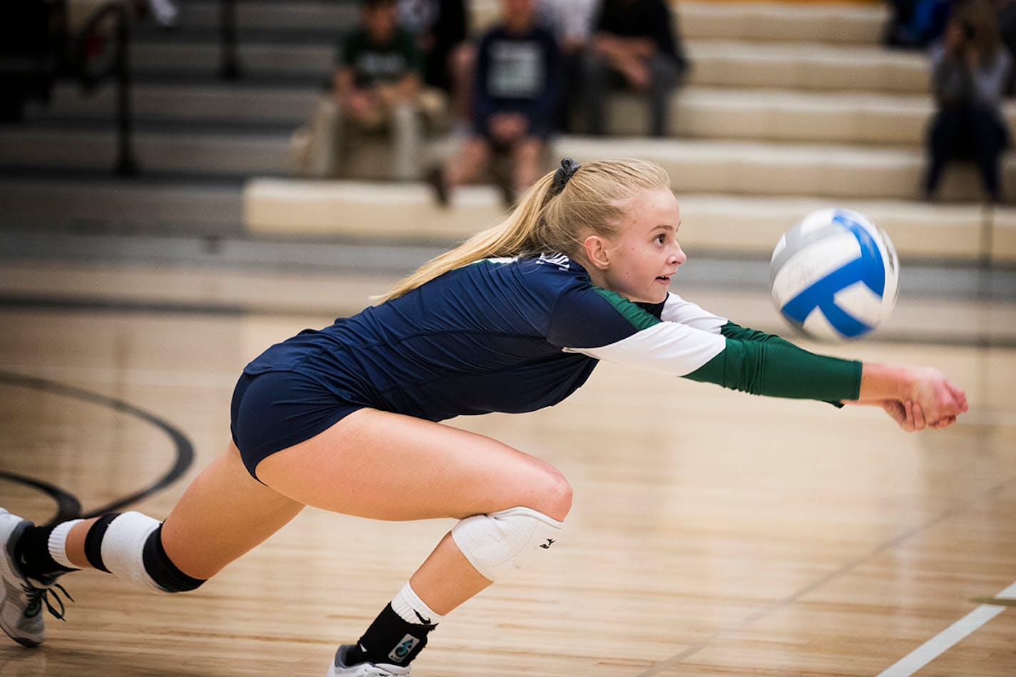 Jenna Grutzmacher likes playing volleyball with her Rosemount High team in the fall. But her first love is her Northern Lights club team.