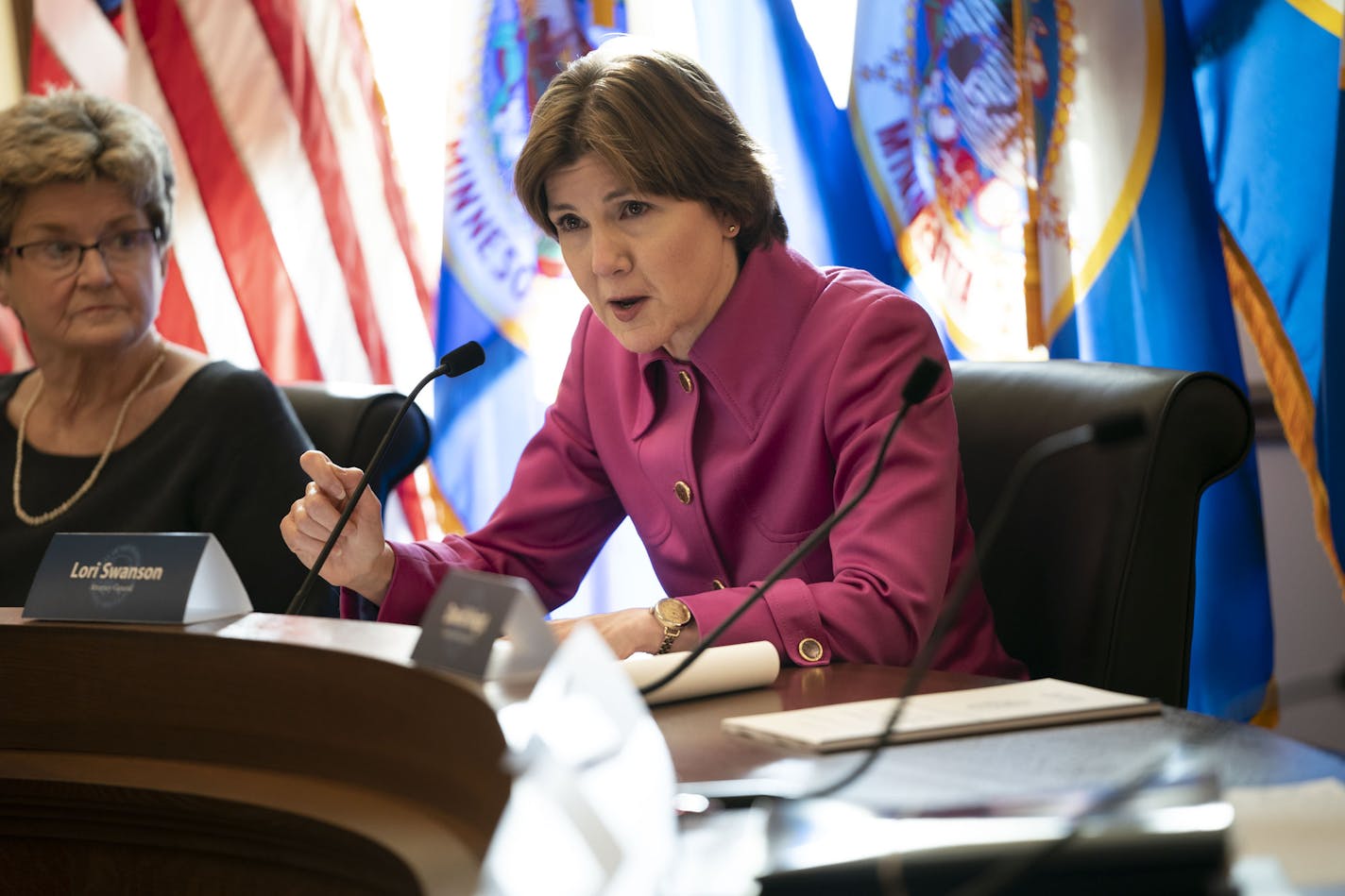 Attorney General Lori Swanson's spoke about the task force's final recommendations on how to reform sex assault investigations during a press conference at the State Capitol in St. Paul, Minn., on December 18, 2018. ] RENEE JONES SCHNEIDER &#xef; renee.jones@startribune.com