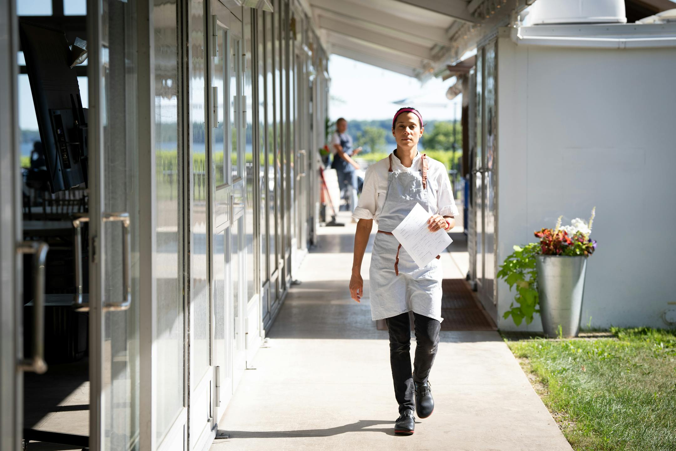 Chef Jo Seddon walks through Gia at the Lake. Jo Seddon was a doctor in London before switching careers to follow her passion for cooking. Now based in Minnesota, the chef is leading the new Gia at the Lake, a seasonal Italian restaurant overlooking Lake Waconia and the vines at Sovereign Winery.
