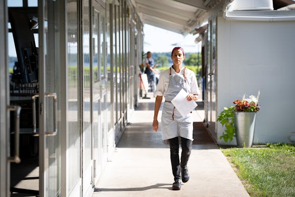 Chef Jo Seddon walks through Gia at the Lake. Jo Seddon was a doctor in London before switching careers to follow her passion for cooking. Now based i
