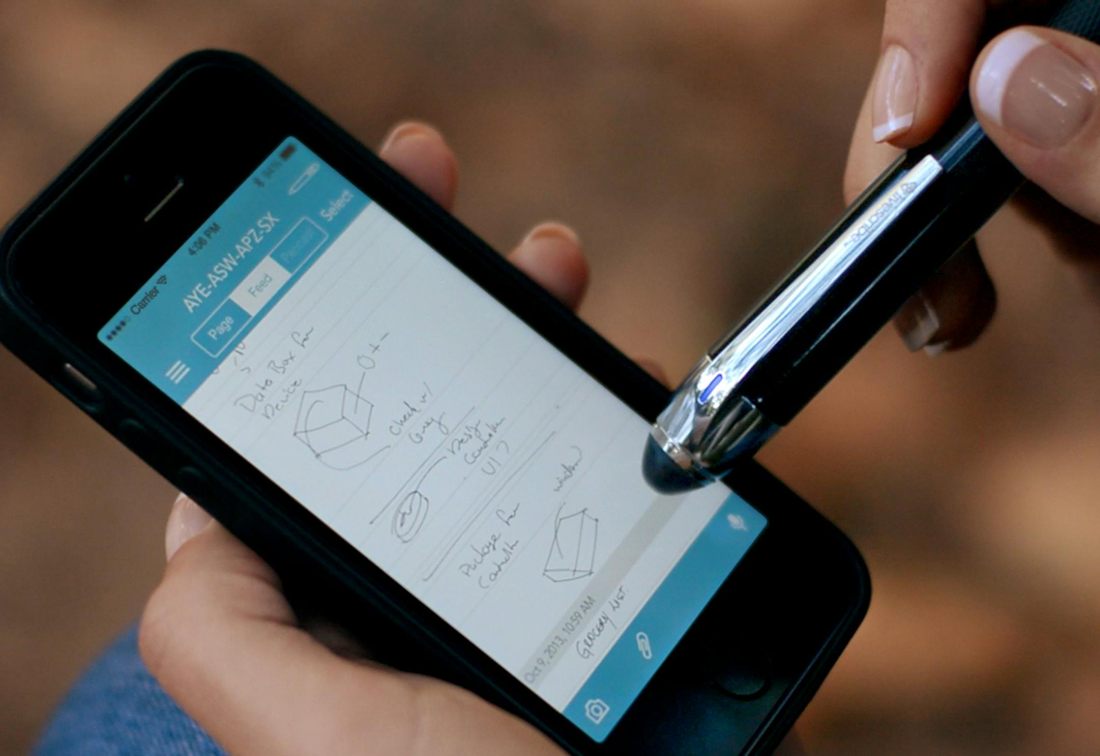 An undated handout photo of the Livescribe 3 pen, which can transmit everything you draw or write on special dotted paper to a nearby iPad or iPhone, and will also record the conversation or lecture that you are taking notes on. (Handout via The New York Times) -- NO SALES; FOR EDITORIAL USE ONLY WITH STORY SLUGGED CIR GEEK NOTES BY DAMON DARLIN. ALL OTHER USE PROHIBITED. ORG XMIT: XNYT76