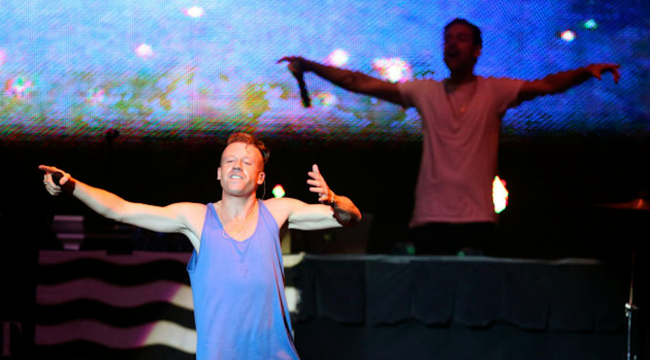 Macklemore had a sold-out State Fair grandstand singing along to the hits in 2013. / Kyndell Harkness, Star Tribune
