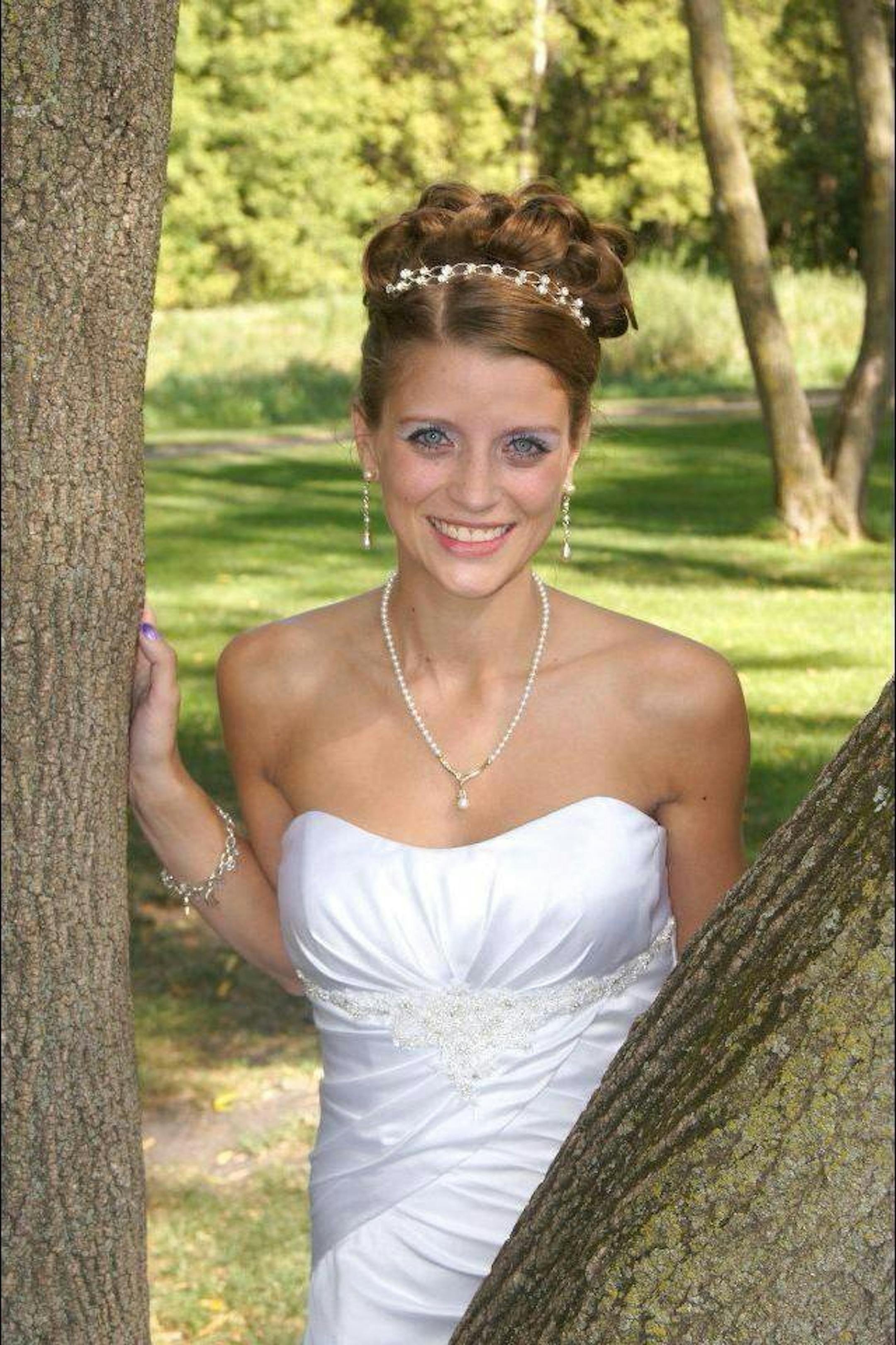 Anna on her wedding day