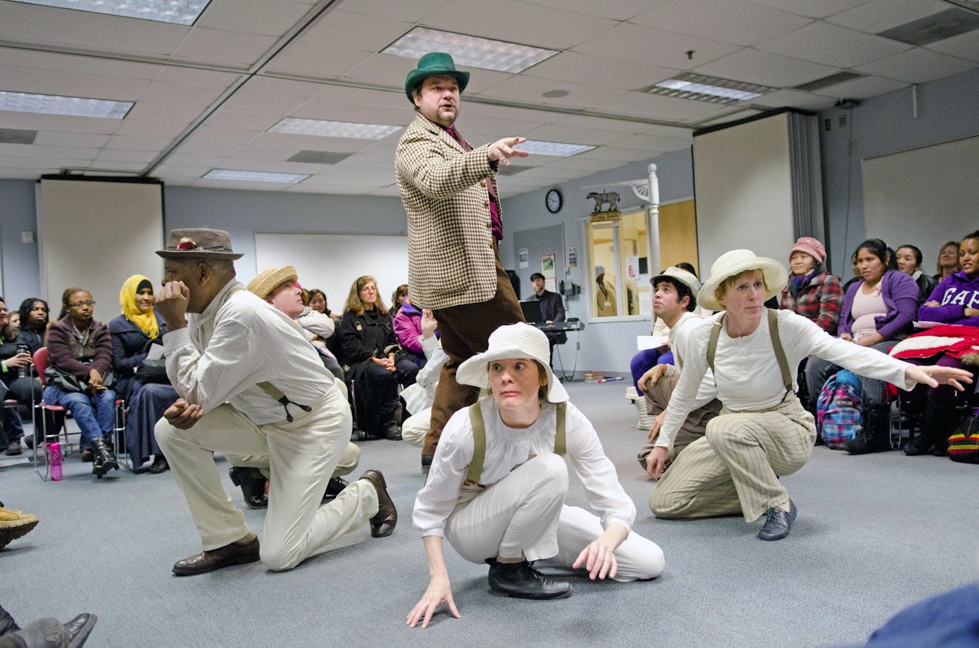 Luverne Seifert stars as Harold Hill in "The Music Man," as staged by Ten Thousand Things.