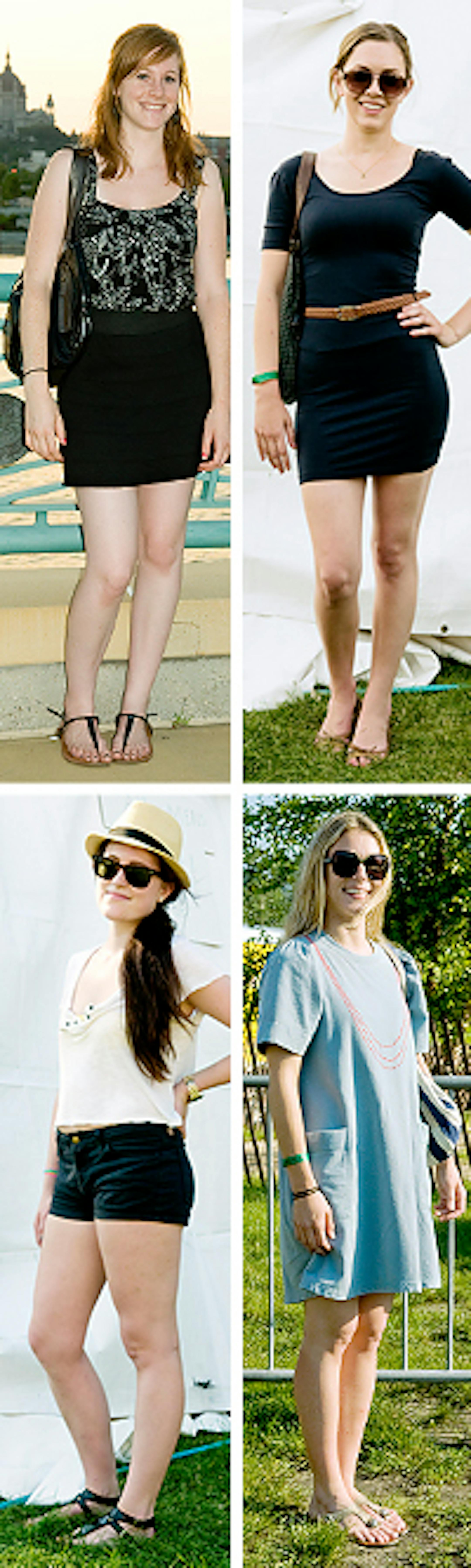 Clockwise from top - Becky McCauley, Jennifer Kaiser, Emma Boyum, Lauren Kelley