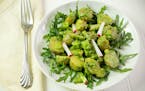 New Potato Salad With Creamy Arugula and Avocado Dressing. Photo by Robin Asbell * Special to the Star Tribune
