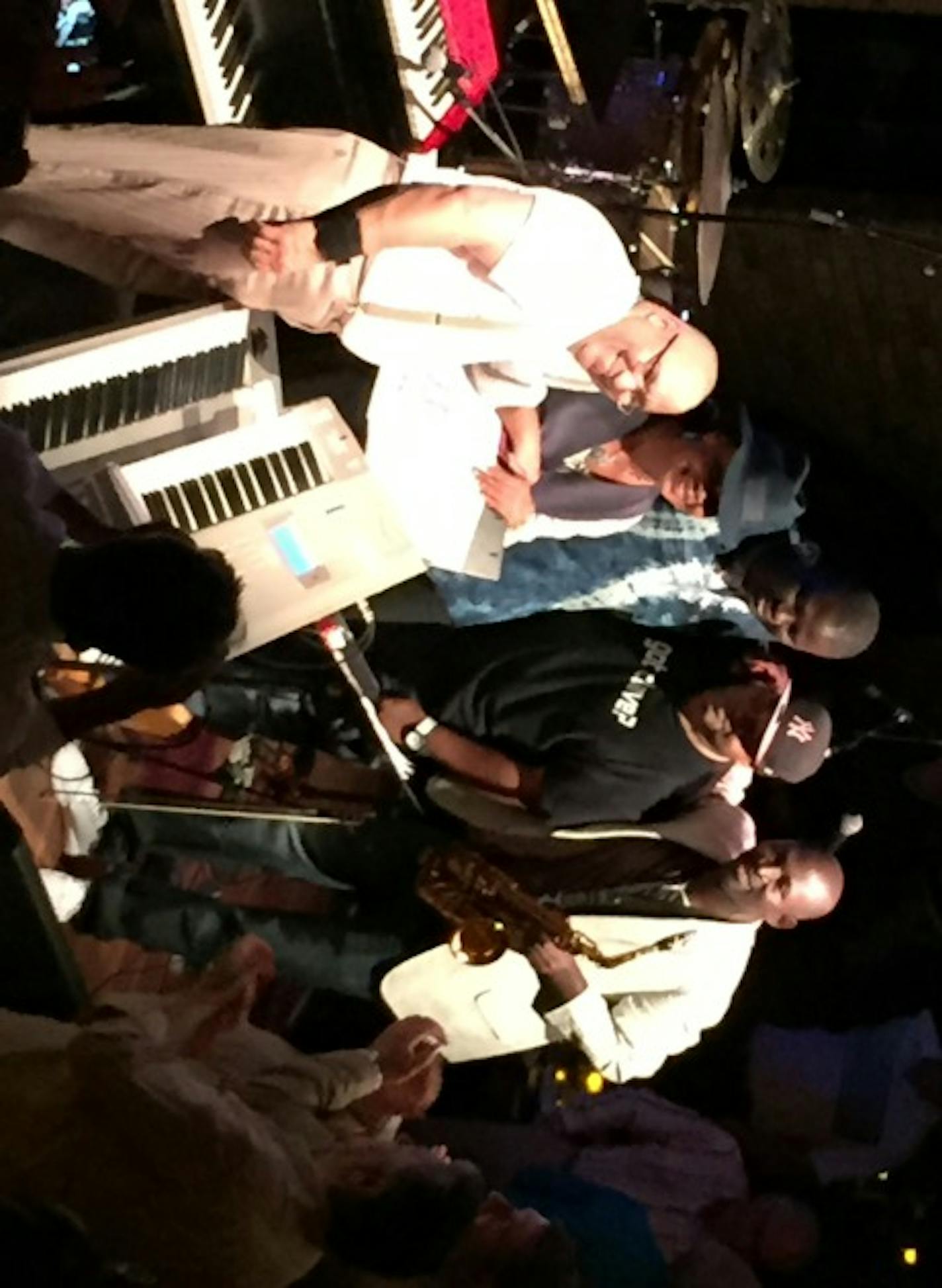 Herrera, Briggs, Ndoye, Pineda and Phillips take a post-concert bow