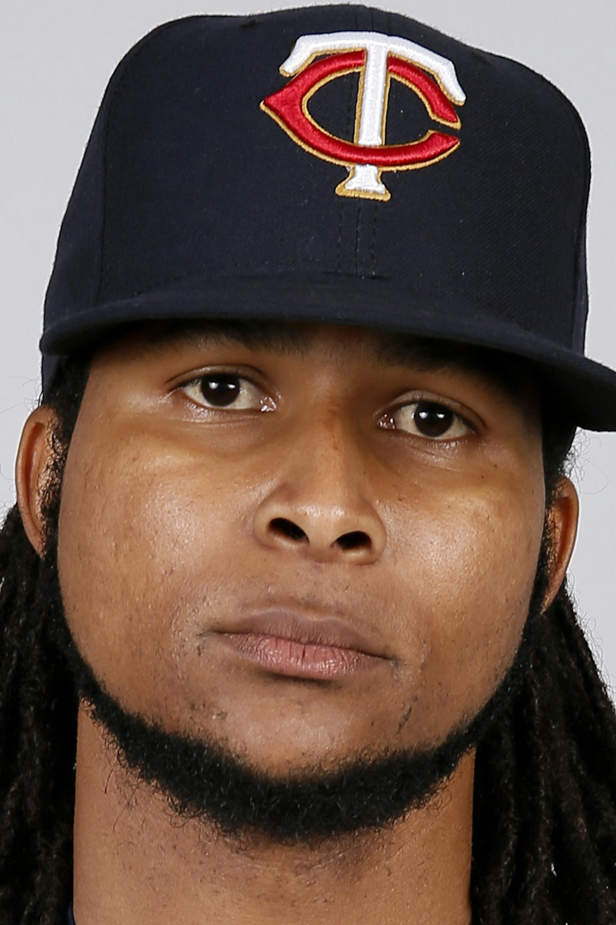 This is a 2015 photo of Ervin Santana of the Minnesota Twins baseball team. This image reflects the Twins active roster as of Tuesday March 3, 2015, when this image was taken. (AP Photo/Tony Gutierrez)