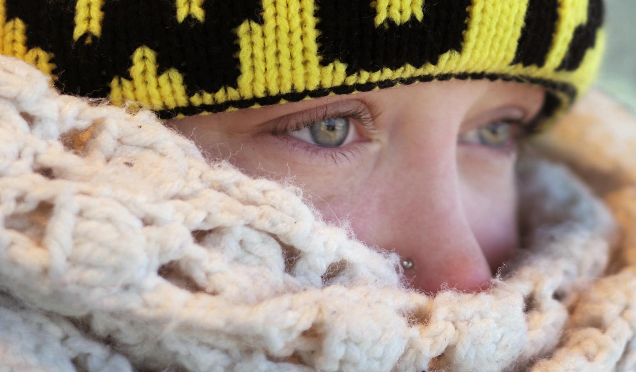 In Minneapolis where the windchill brought temperatures to dangerous levels, Amanda Marx was waiting for the light rail train at the Lake Street Station to work at the Mall of America. She said her car did not start for the first time in three years.