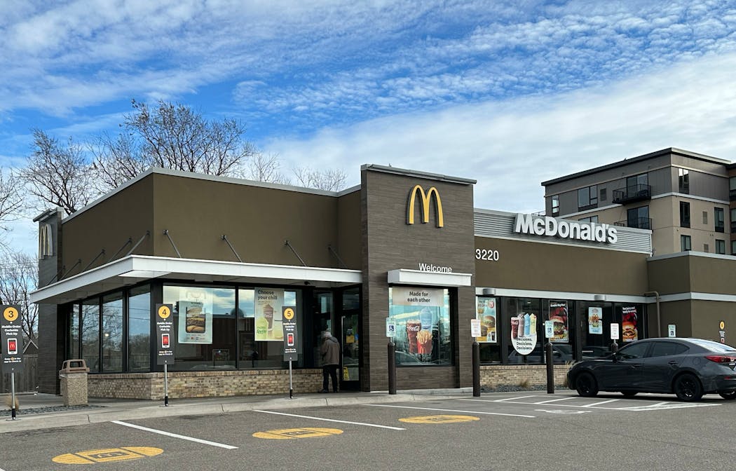 The modern McDonald's — in this case, an Edina example — is indistinguishable from a mattress store.