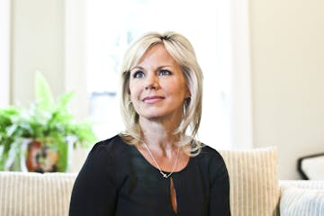 FILE-- Gretchen Carlson, the former Fox News anchor who sued network boss Roger Ailes for sexual harassment, at the home of her lawyer in Montclair, N