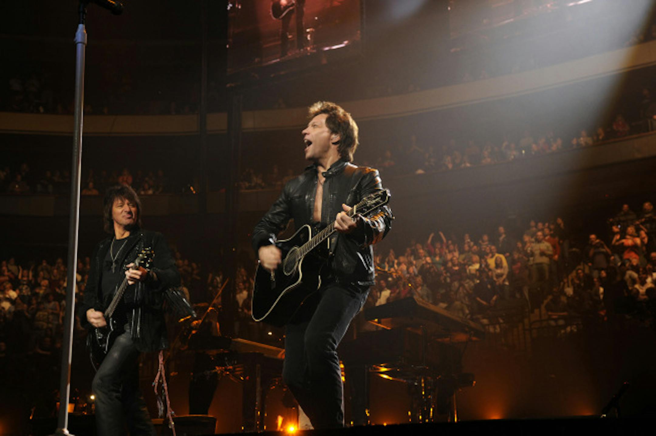 Bon Jovi performs at the Xcel Energy Center.