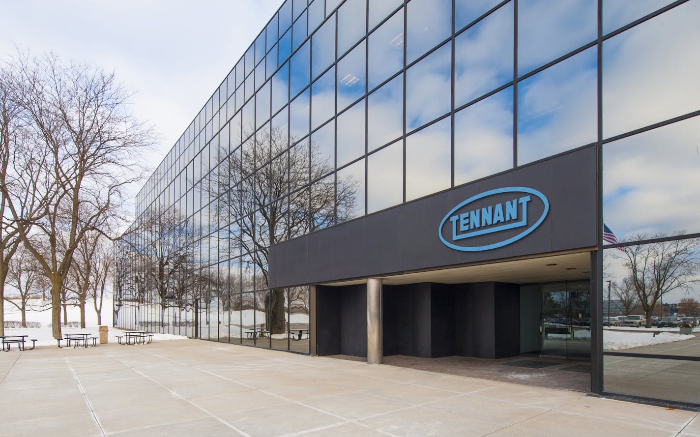 A rendering of Tennant Co.'s new headqaurters building in Eden Prairie