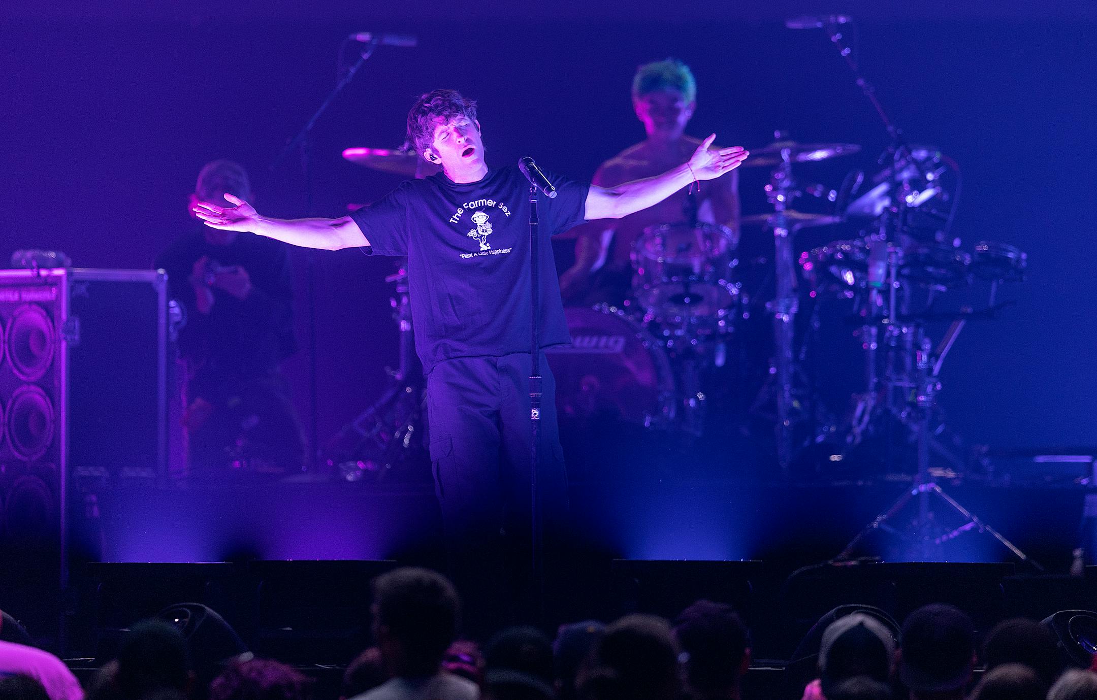 Turnstile performs before the main act Blink 182.