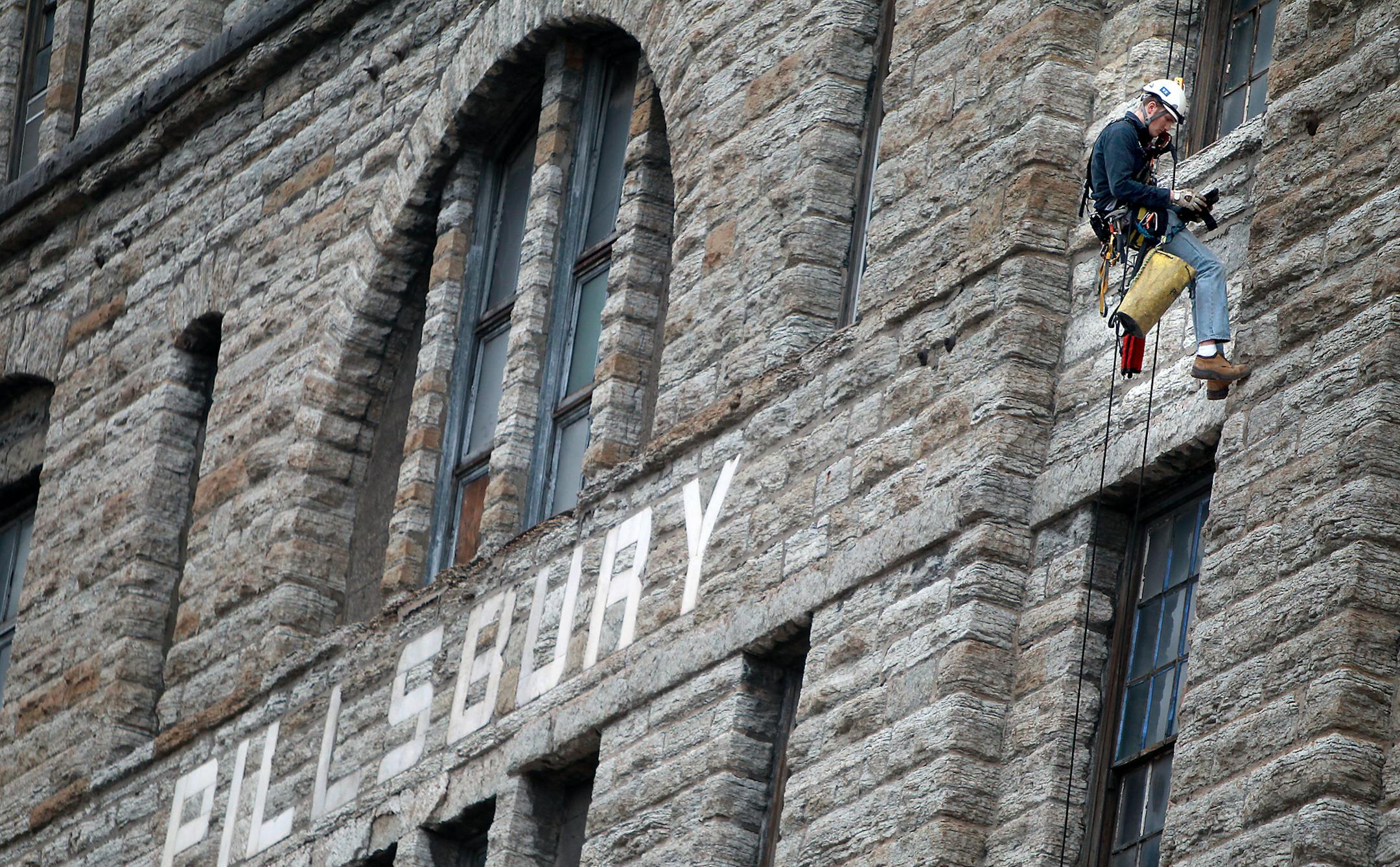 Work has already begun at the Pillsbury A-Mill, Wednesday, March 21, 2012. At a cost of $100 million, renovating the now-decrepit Pillsbury A-Mill will be no easy feat. Dominium, a Plymouth-based apartment company, is getting final approval to turn the historic mill buildings into rental apartments for low-income artists.(ELIZABETH FLORES/STAR TRIBUNE) ELIZABETH FLORES • eflores@startribune.com