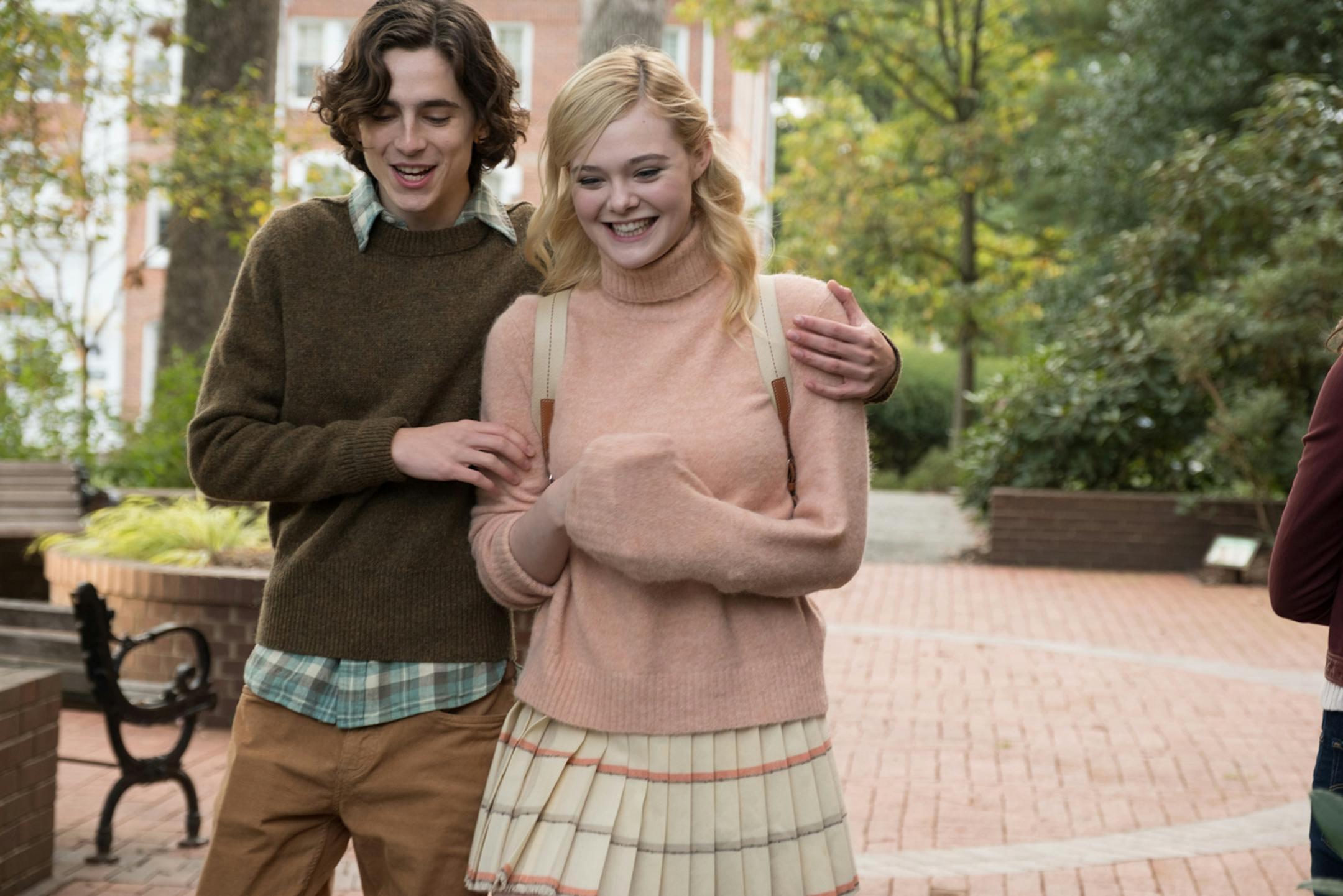 Timothee Chalamet and Elle Fanning in "A Rainy Day in New York." (Jessica Miglio/Signature Entertainment/TNS) ORG XMIT: 1791219