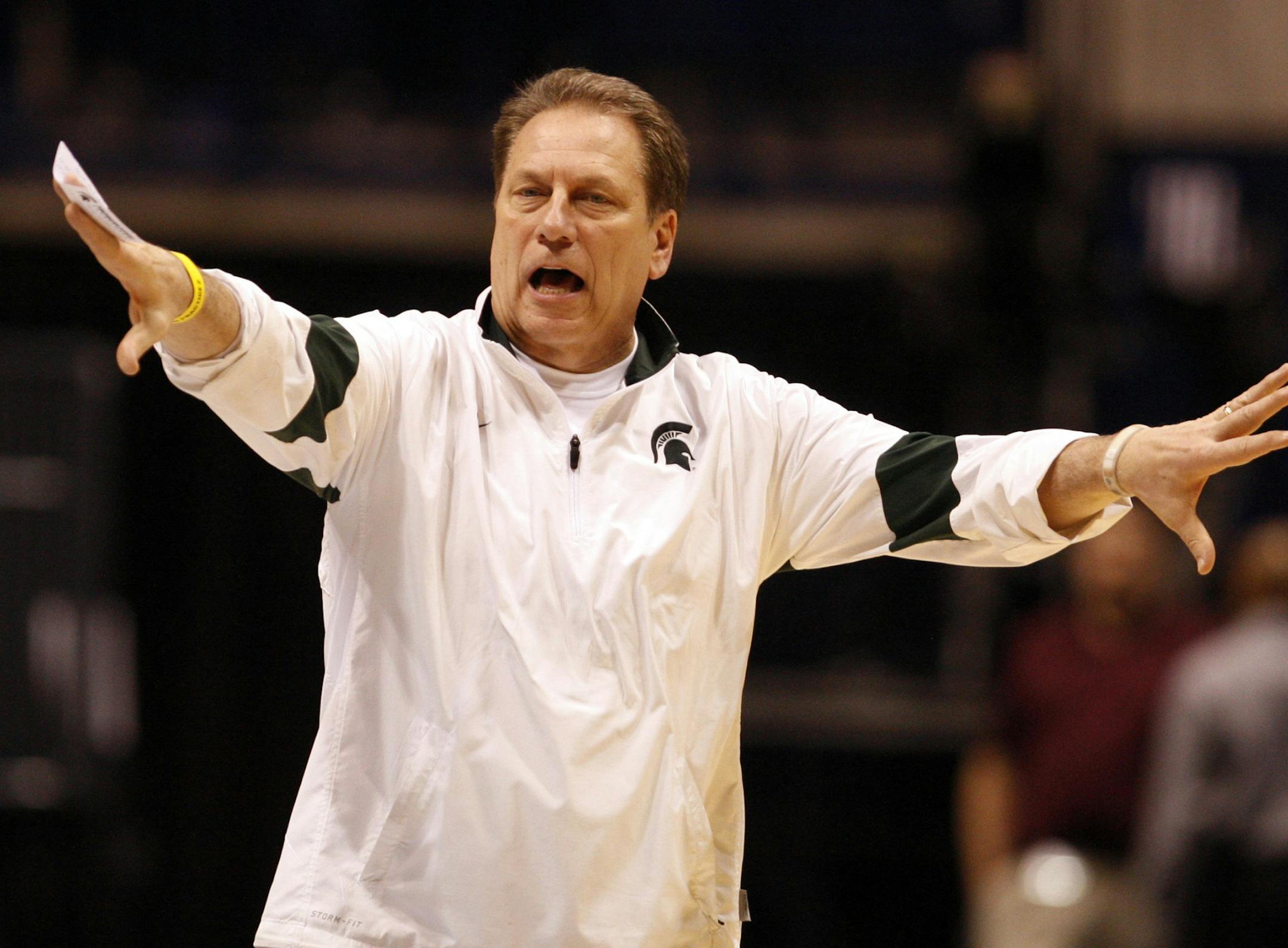 Head coach Tom Izzo of Michigan State