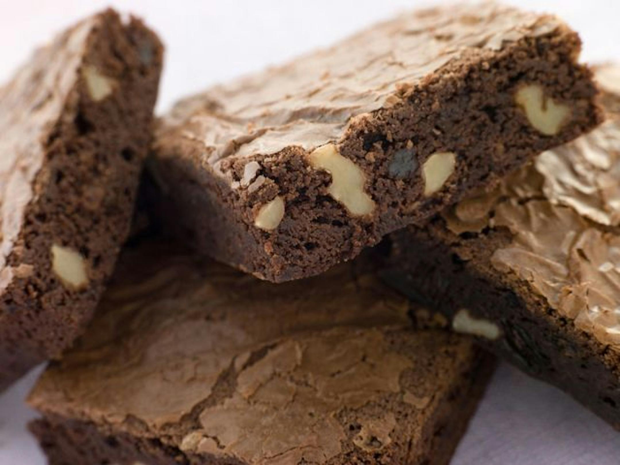 Passover Chocolate Cinnamon Brownies with Almonds.