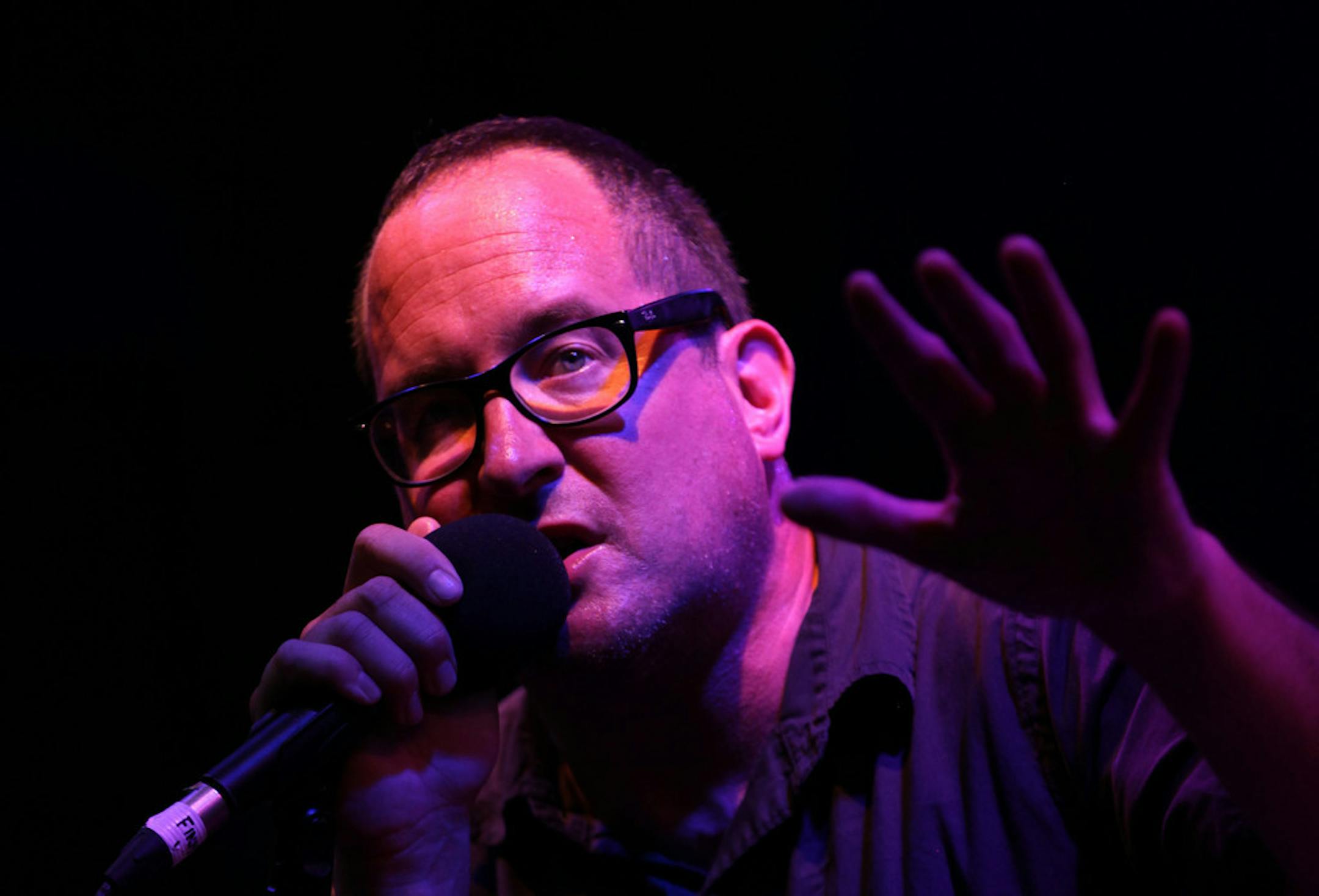 Craig Finn provided vocals for the Hold Steady at the Minnesota Zoo in 2014.