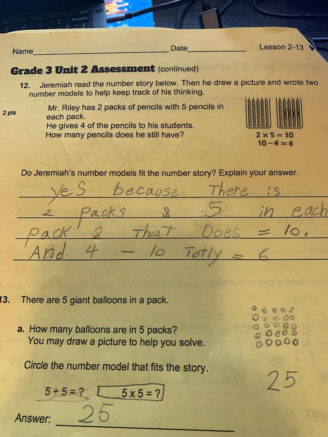 Students are often asked to draw and explain their answers when solving math problems. 