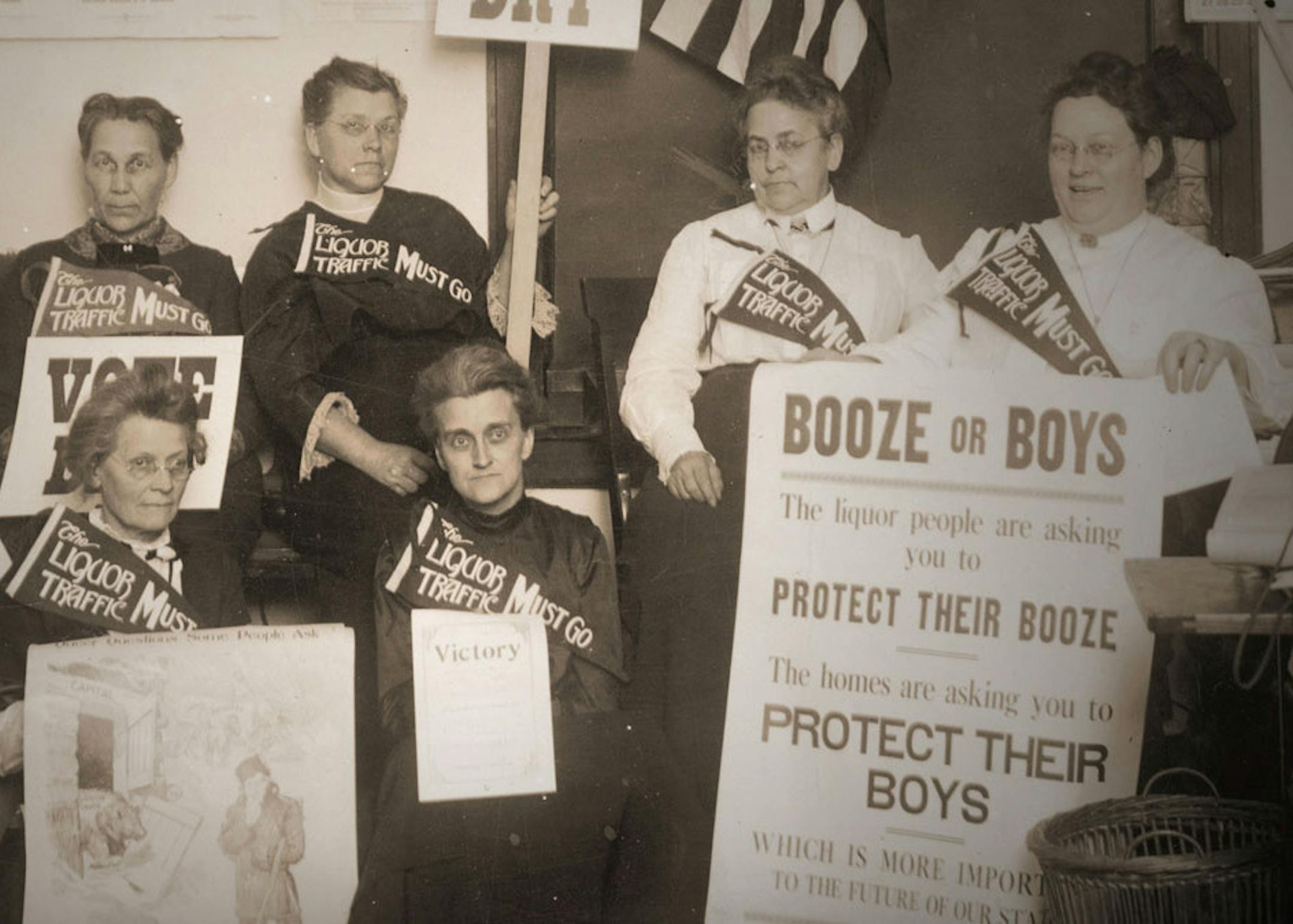 Prohibiionists in Ohio, from "Drinks, Crime and Prohibition."