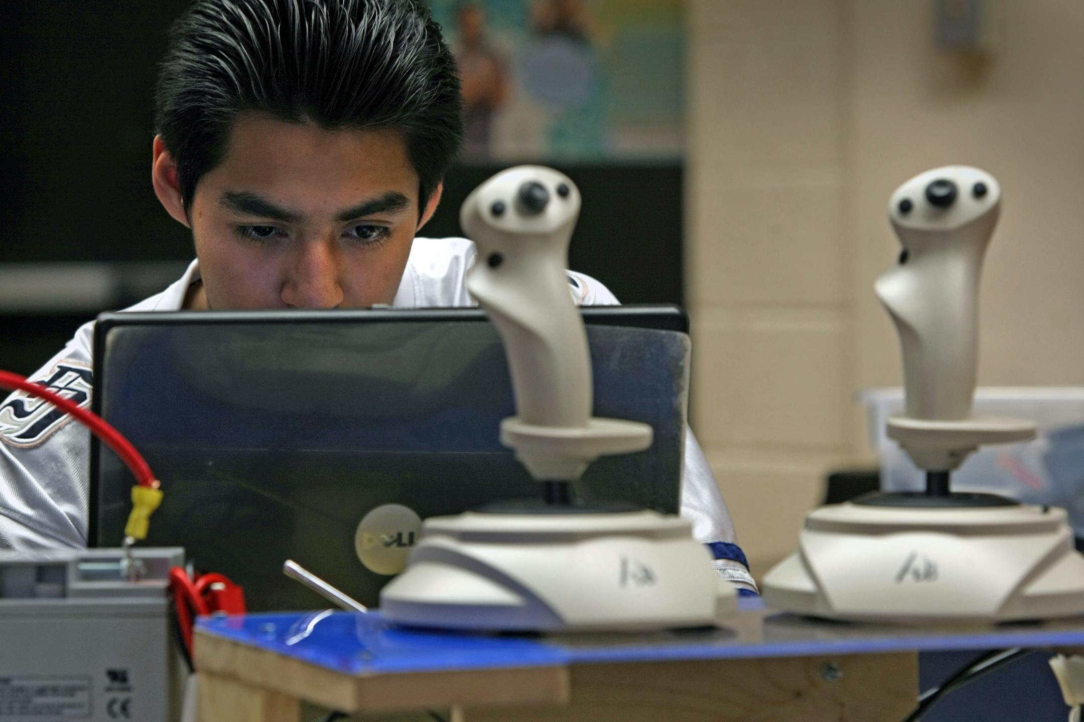 "I really liked the idea of having to build, program and drive the robot," said Guillermo Andrade of Patrick Henry High.