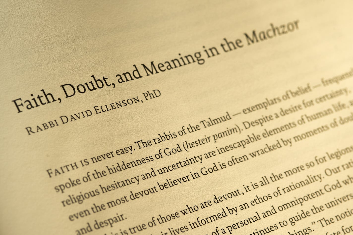 Writings in Mishkan HaNefesh for those who doubt God's existence.] Aaron Lavinsky &#x2022; aaron.lavinsky@startribune.com This Rosh Hashanah and Yom Kippur, some Reform congregations around the country will be using a new prayer book - Mishkan HaNefesh - that overhauls the traditional prayer book by including gender neutral and feminine pronouns for God, removing gender from references to marriage, removing commands to stand for the disabled, and even including prayers for people who doubt God's