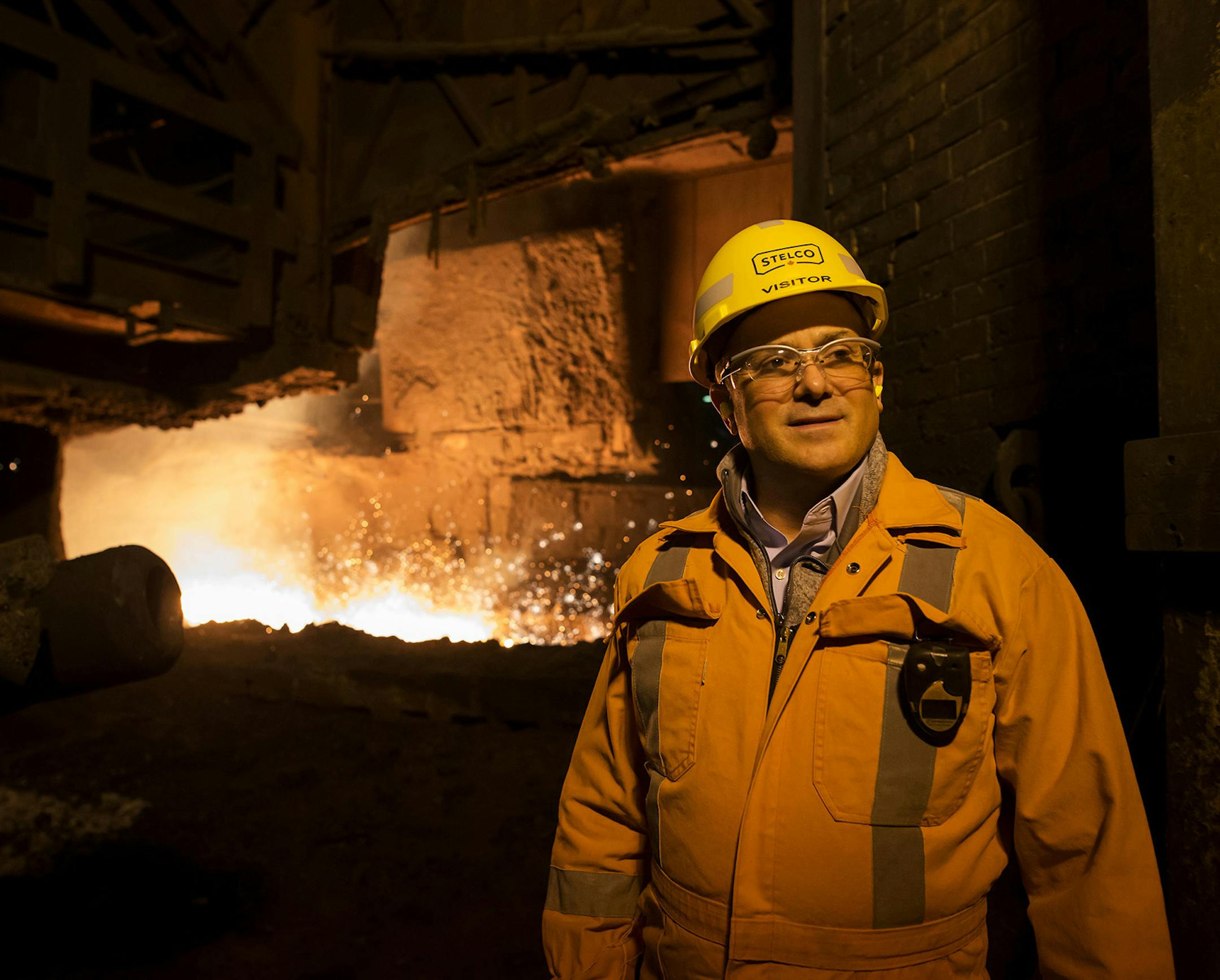 Alan Kestenbaum, chief executive officer of Stelco Holdings, at the company's plant in Nanticoke, Ontario, Canada, on Nov. 14, 2017. (MUST CREDIT: Cole Burston/Bloomberg) ORG XMIT: 775087511