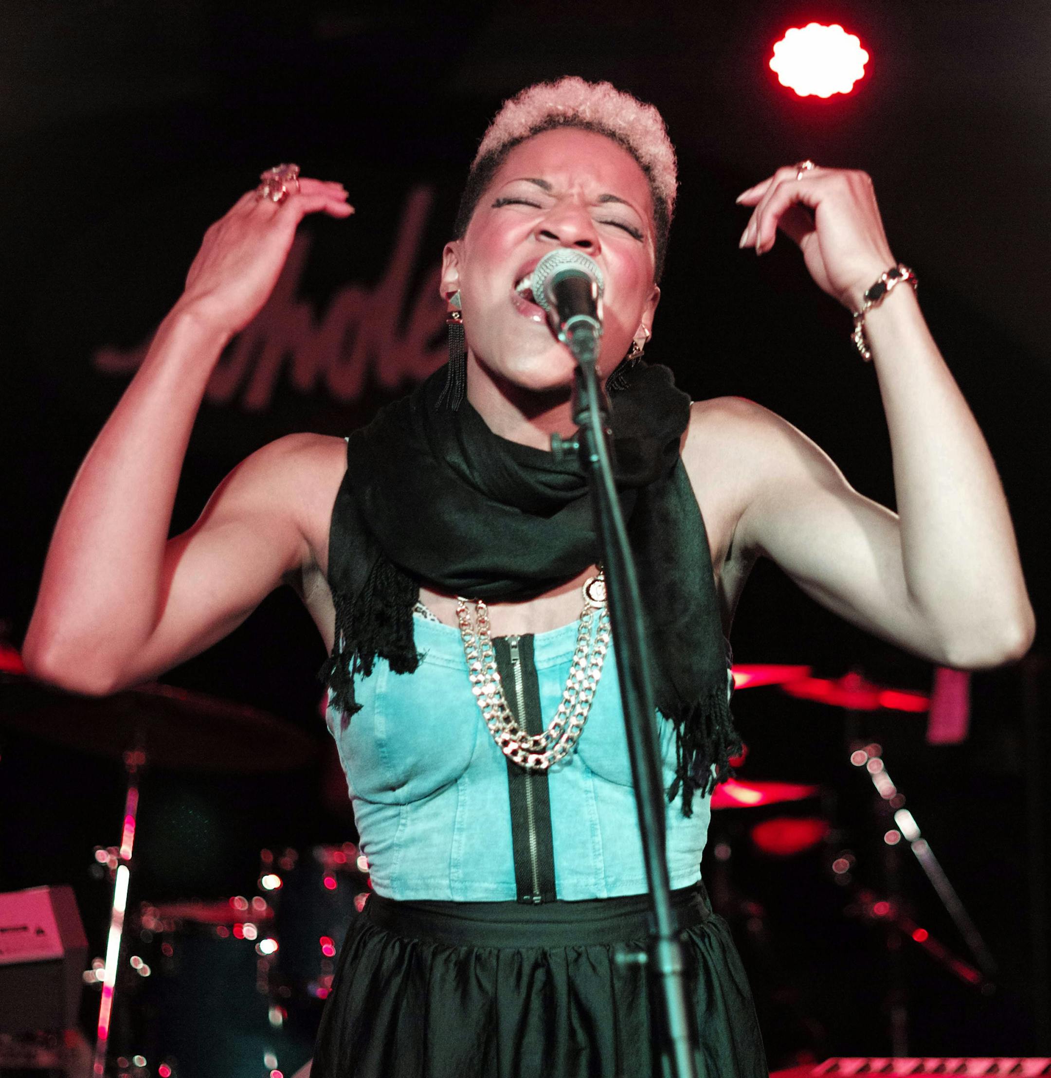 At the Whole Music Club in the Coffman Student Union at the U of M, Ashley Dubose performed. She is a single mother from St. Paul who is a contestant on "The Voice." ]richard tsong-taatarii/rtsong-taataarii@startribune.com