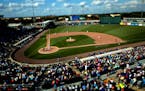 Fans watched the Toronto Blue Jays take on the Twins at Hammond Stadium prior to last year's spring training being shut down.