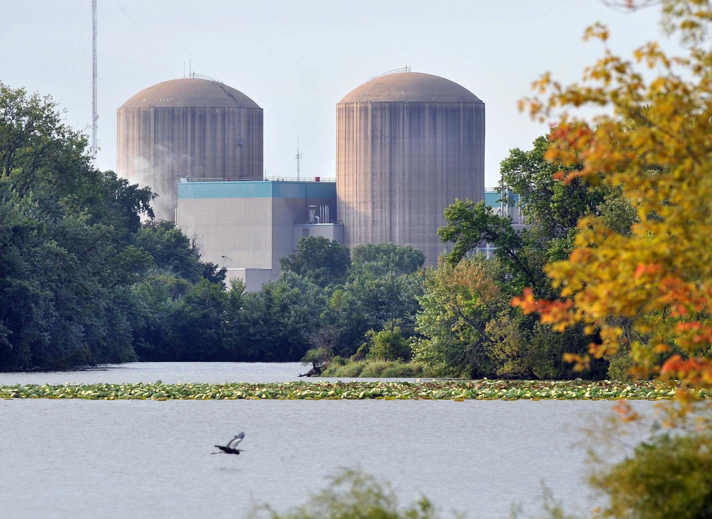 A 2008 photo of the Prairie Island nuclear power plant in Welch, Minn., on the banks of the Mississippi River.