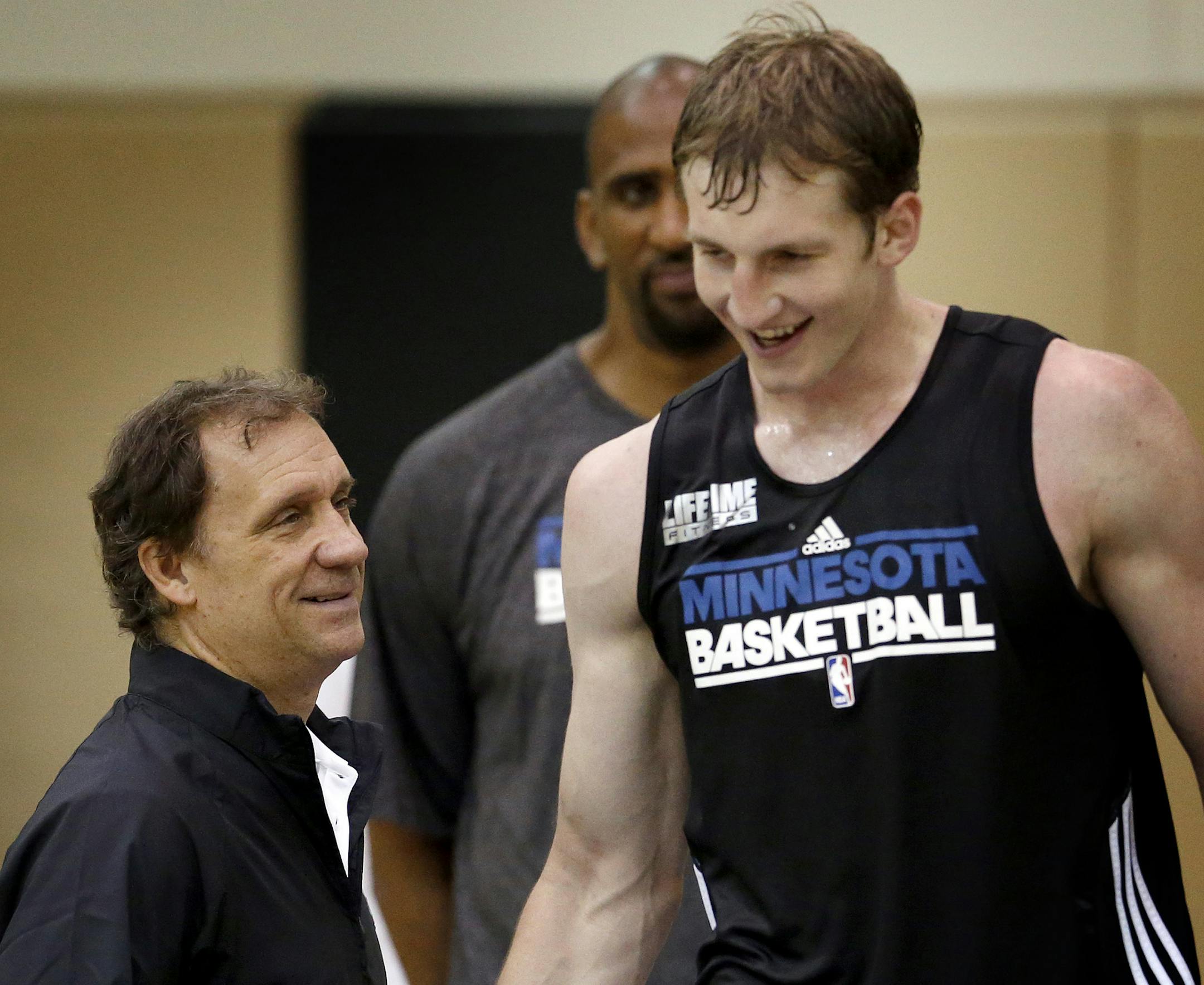 Wolves president of basketball operations Flip Saunders joked with former Indiana star Cody Zeller at a predraft workout.