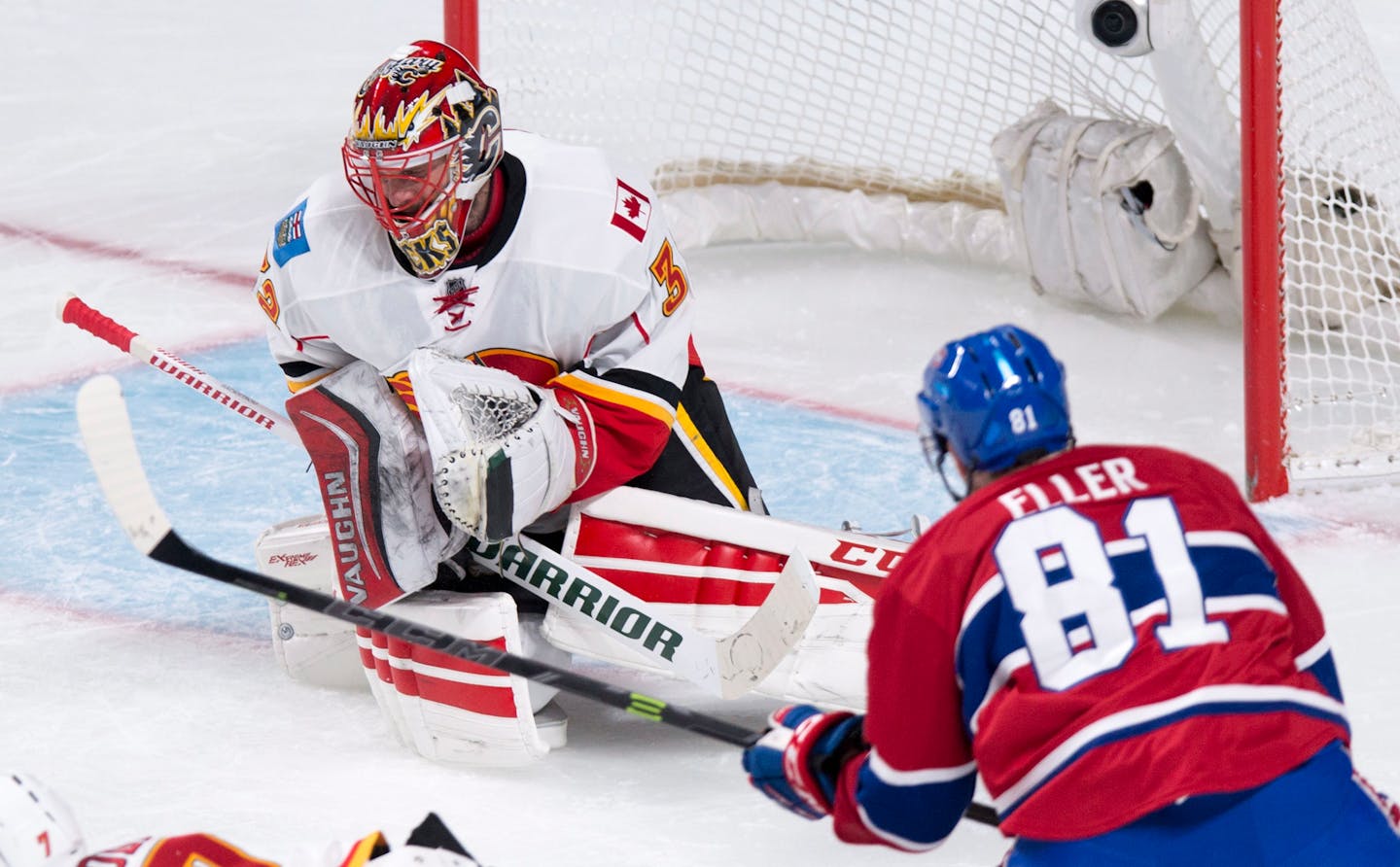 Niklas Backstrom made his first start with Calgary on Sunday against Montreal. Thursday night he returns to Xcel Energy Center, in a potential spoiler role against the Wild.