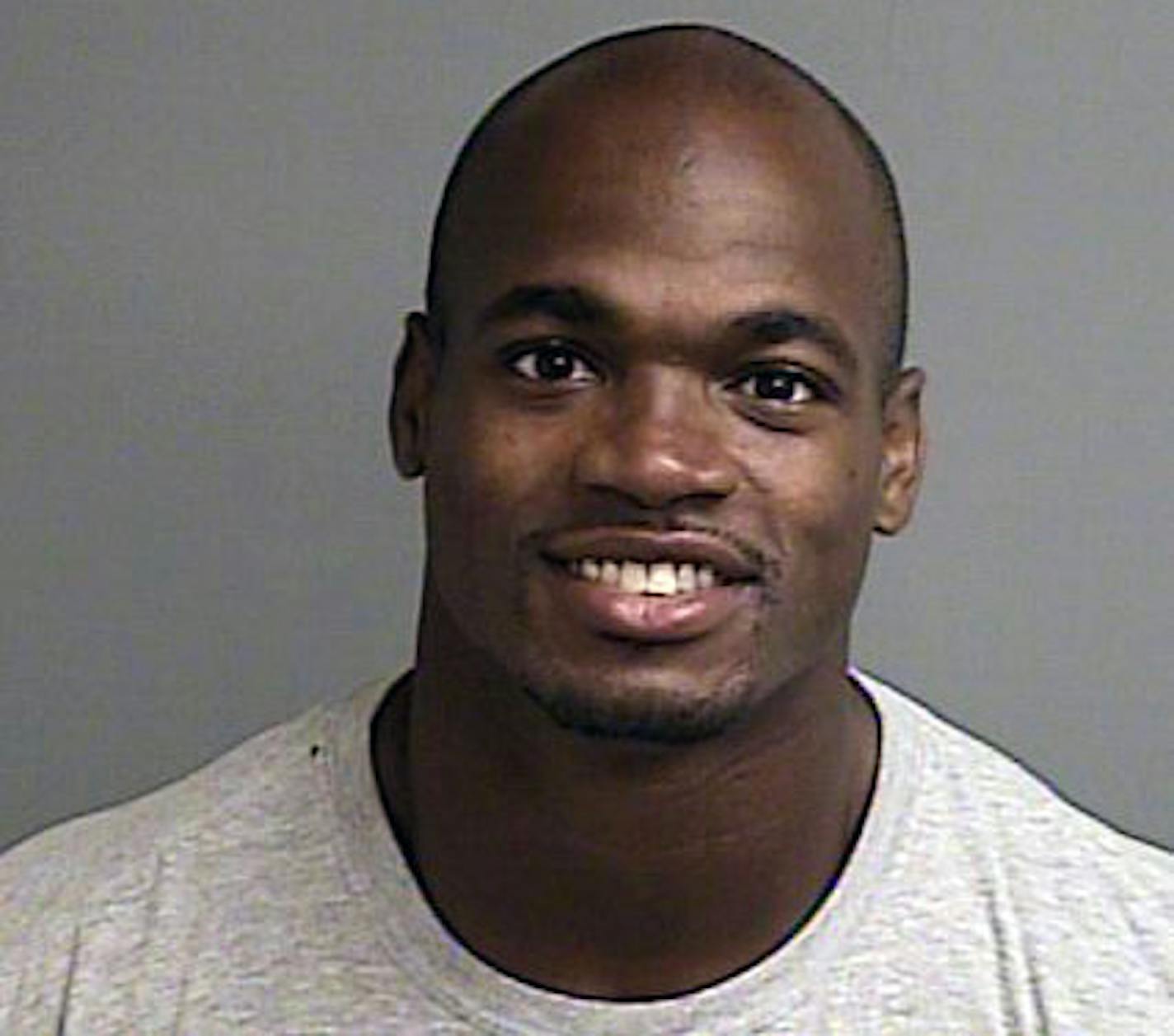 Adrian Peterson was booked into the Montgomery County jail, then released on bond on Sept. 13, 2014.