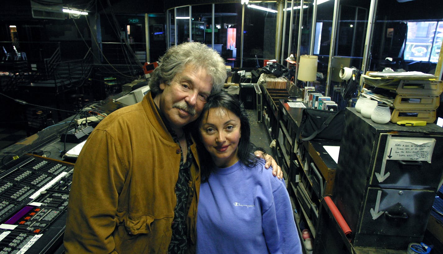 Allan and Rose Fingerhut near the end of Allan's 34-year run at First Avenue in 2004.