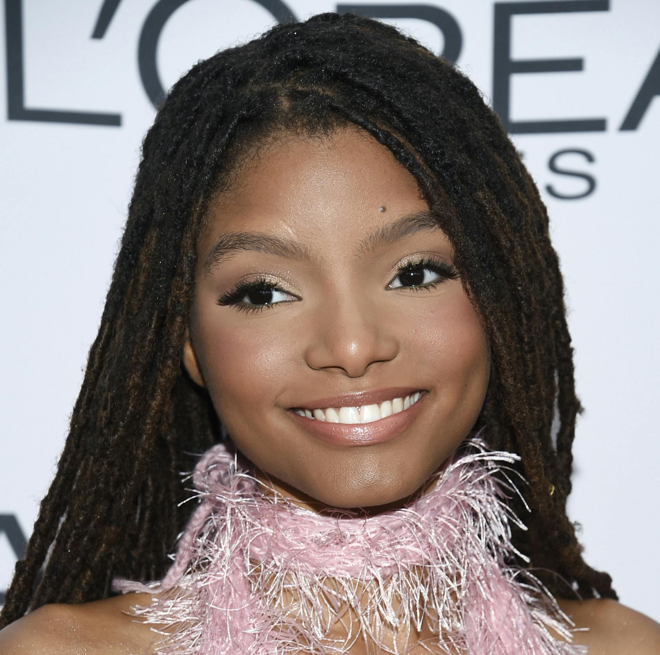FILE - This Nov. 13, 2017 file photo shows singer-actress Halle Bailey at the 2017 Glamour Women of the Year Awards in New York. Bailey, half of the sister duo Chloe x Halle, will next be going under the sea, starring as Ariel in the upcoming adaptation of “The Little Mermaid.” The live-action version will include original songs from the 1989 animated hit as well as new tunes from original composer Alan Menken and “Hamilton” creator Lin-Manuel Miranda. (Photo by Evan