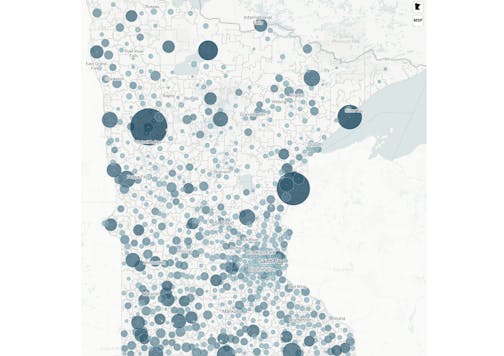 Dec. 17 update of Star Tribune zip code COVID map