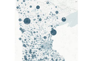 Dec. 17 update of Star Tribune zip code COVID map