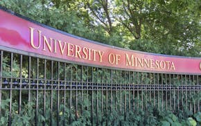 Entrance to the campus of the University of Minnesota.