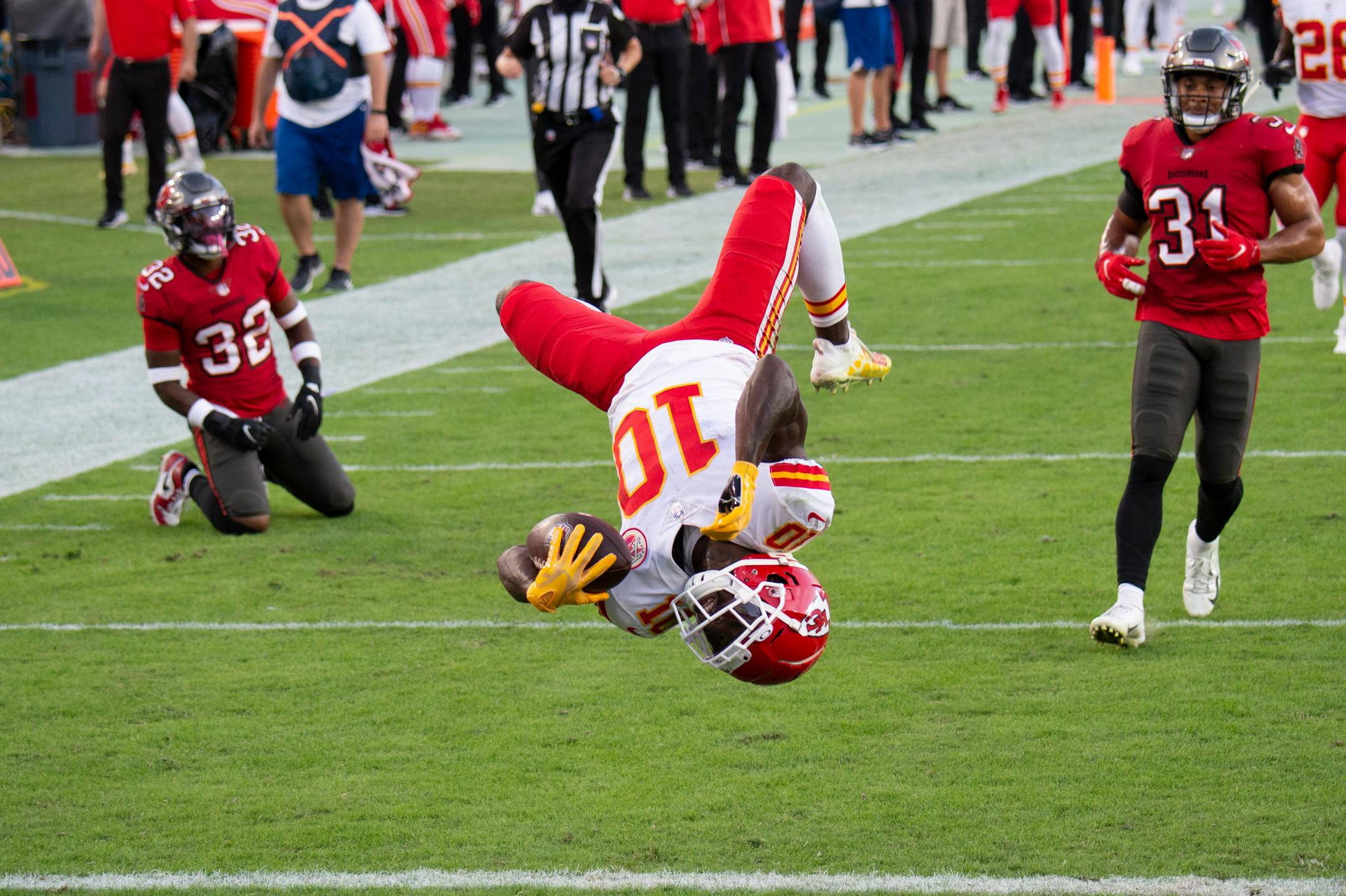 Tyreek Hill was unstoppable against Tampa Bay in late November. The speedy Kansas City star caught 13 passes for 269 yards and three touchdowns in the Chiefs' 27-24 victory
