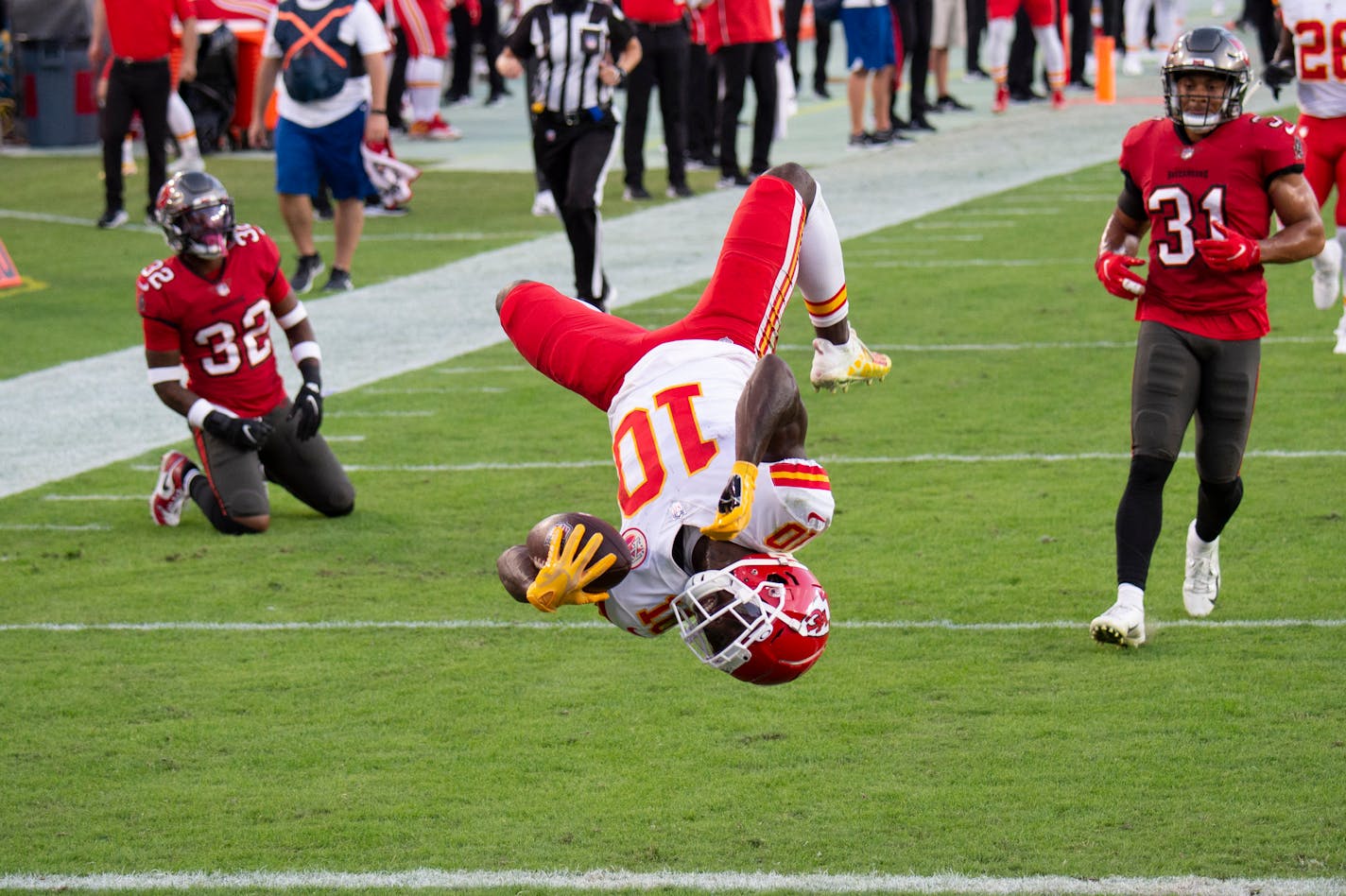 Tyreek Hill was unstoppable against Tampa Bay in late November. The speedy Kansas City star caught 13 passes for 269 yards and three touchdowns in the Chiefs' 27-24 victory