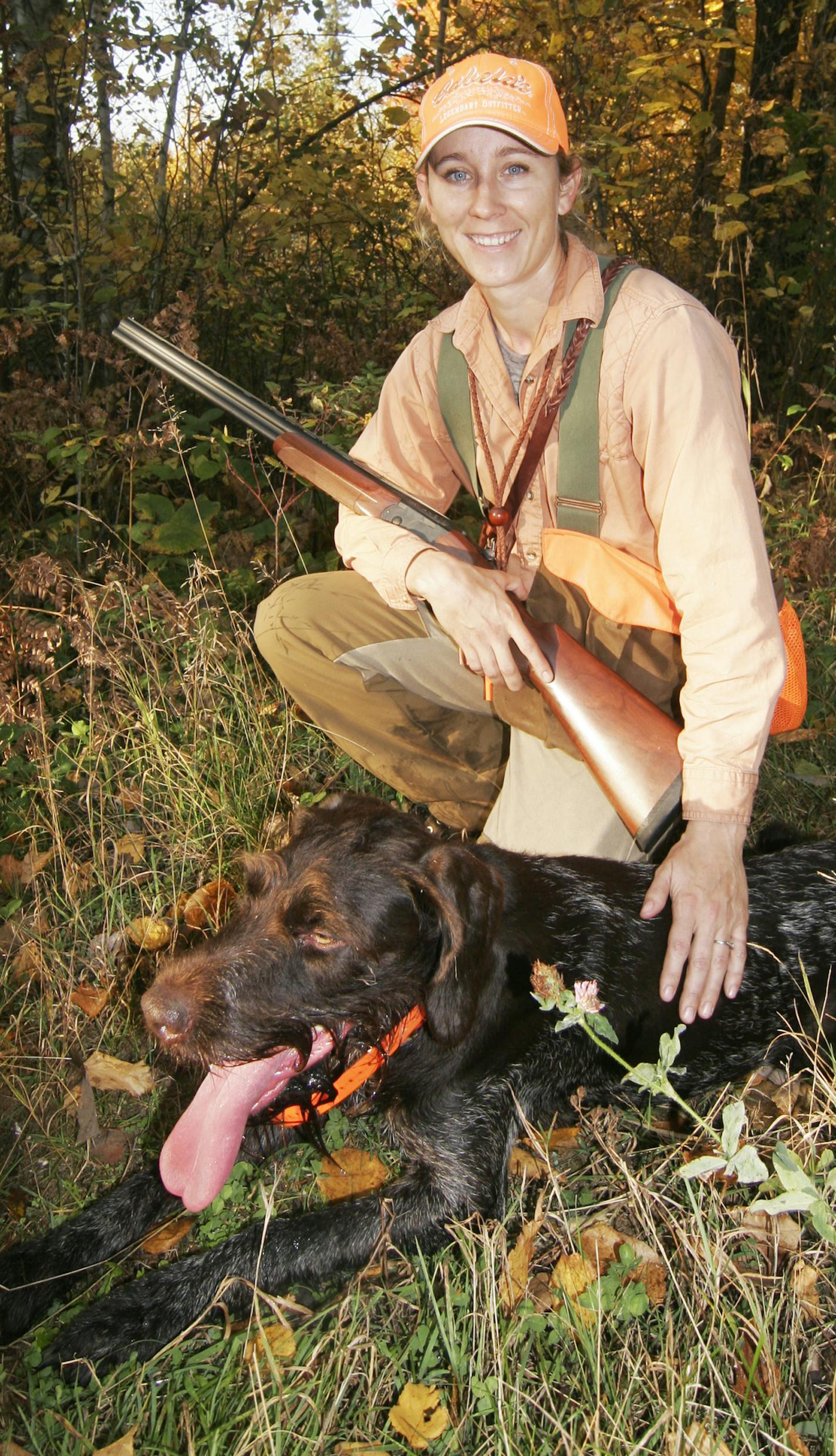 Meadow Kouffeld-Hansen, a DNR wildlife biologist and ruffed grouse expert, hunted ruffies and woodcock last weekend north of Grand Rapids, Minn., with her Deutsch-Drahthaar.