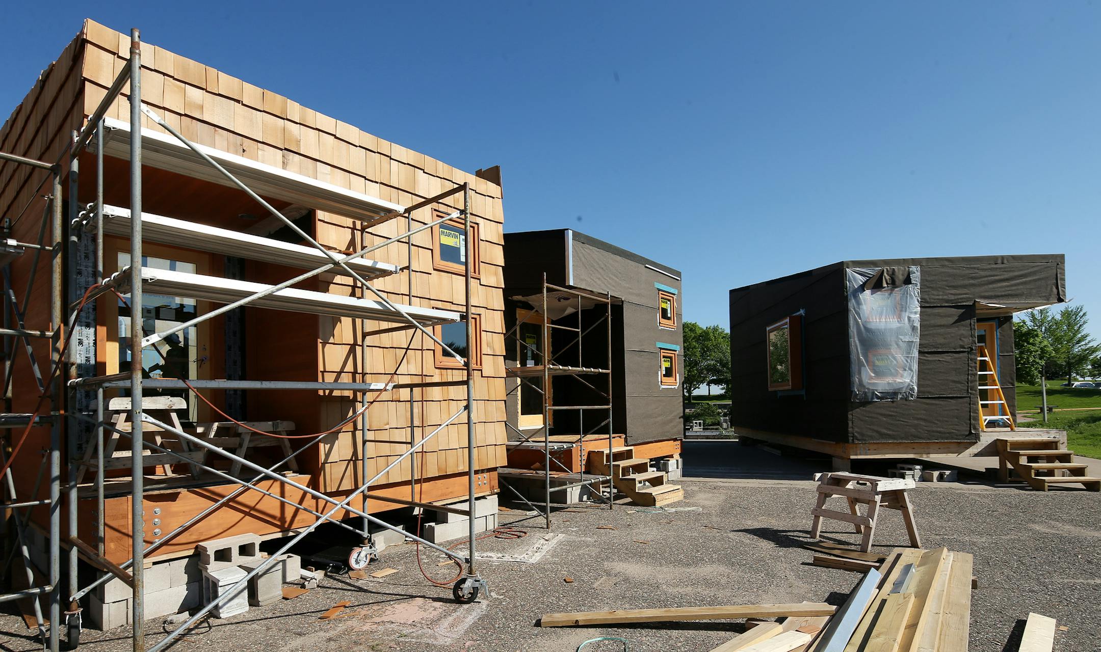 Camper cabins are being made by high school students at the Dakota Technical College for the new Whitetail Woods Regional Park which will open in September. ] JOELKOYAMA‚Ä¢jkoyama@startribune Rosemount, MN on June 2, 2014. Camper cabins are being made by high school students at the Dakota Technical College for the new Whitetail Woods Regional Park which will open in September.