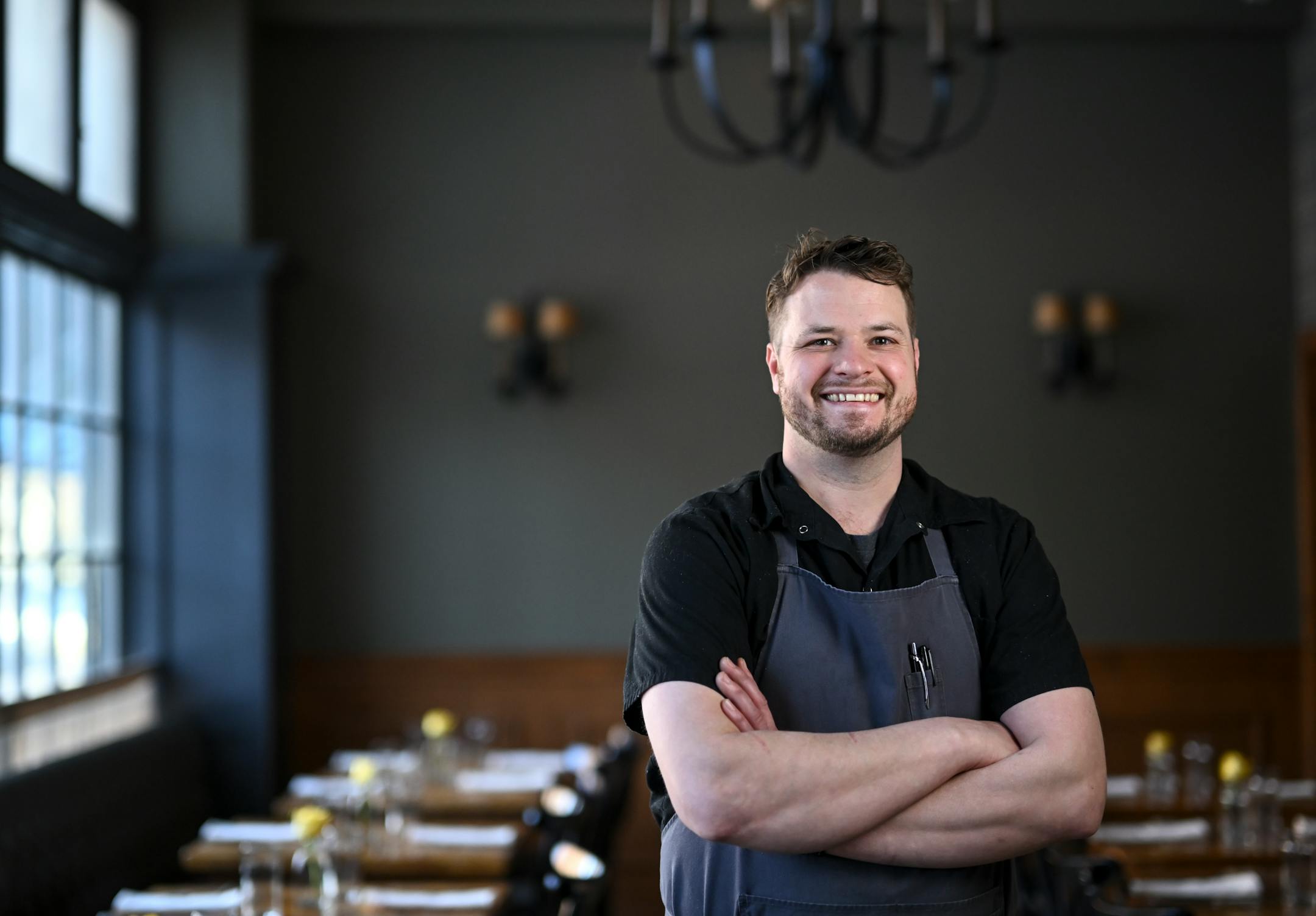 Chef-owner Joel DeBilzan stands for a portrait at The Kenwood.