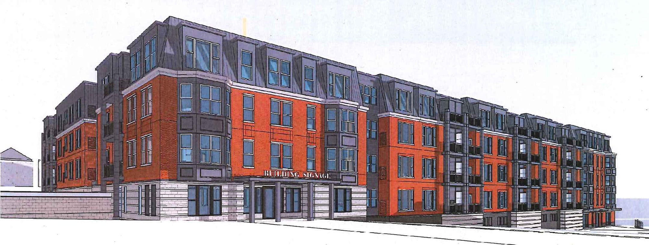 rendering of proposed East 7th & Bates Senior Apartments in St. Paul
