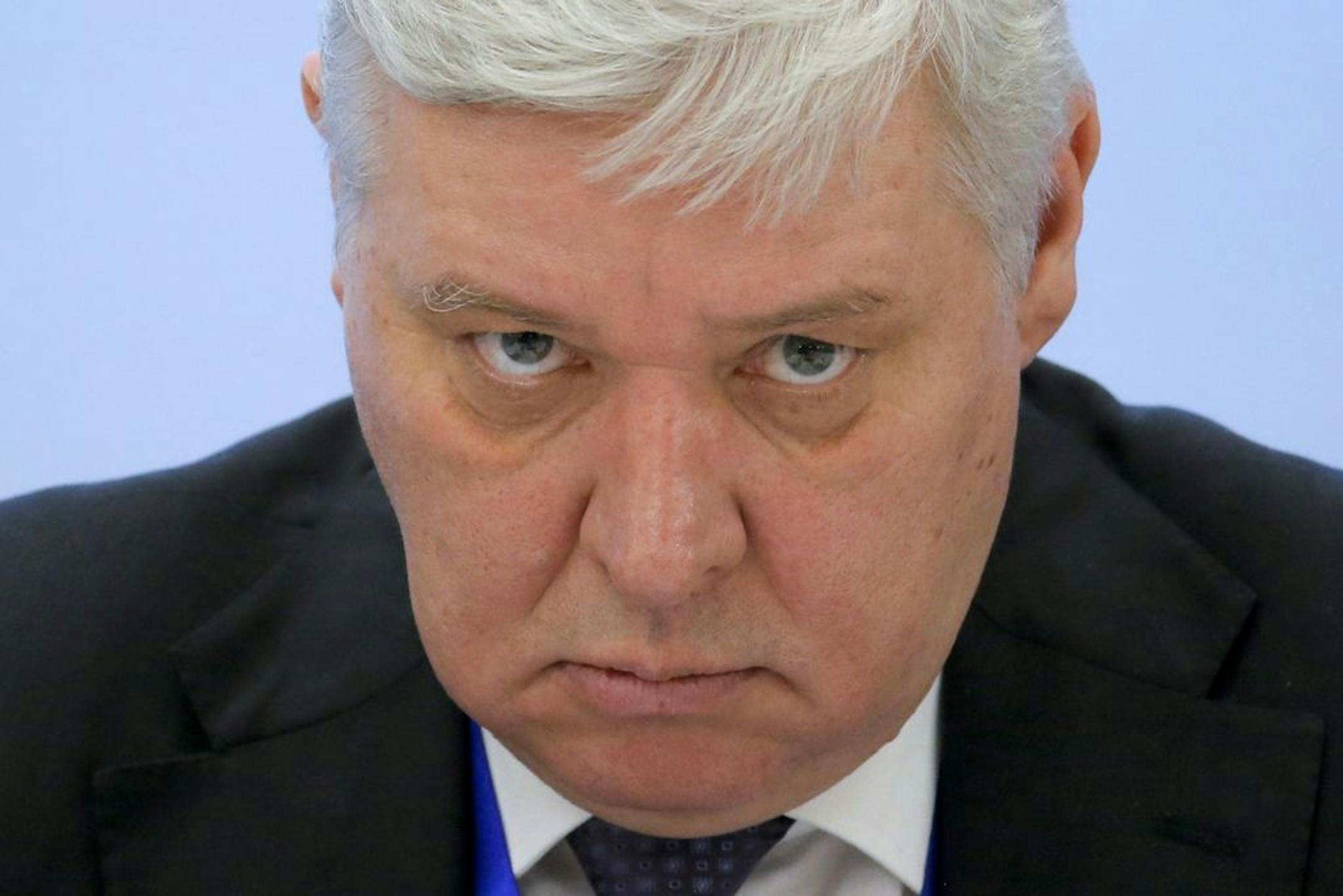 Deputy Director of the Department for Non-Proliferation and Arms Control of the Russian Ministry of Foreign Affairs Oleg Rozhkov attends a panel discussion after a Treaty on the Non-Proliferation of Nuclear Weapons (NPT) conference in Beijing, China, Thursday, Jan. 31, 2019. The Treaty on the Non-Proliferation of Nuclear Weapons (NPT) conference in Beijing of the UN Security Council consists of five permanent members (P5) China, France, Russia, the United Kingdom, and the United States.