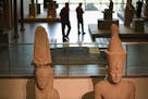 Towering granite statues of a pharaoh and his queen greet visitors in the lobby of the Minneapolis Institute of Art — a free taste of the 280 object