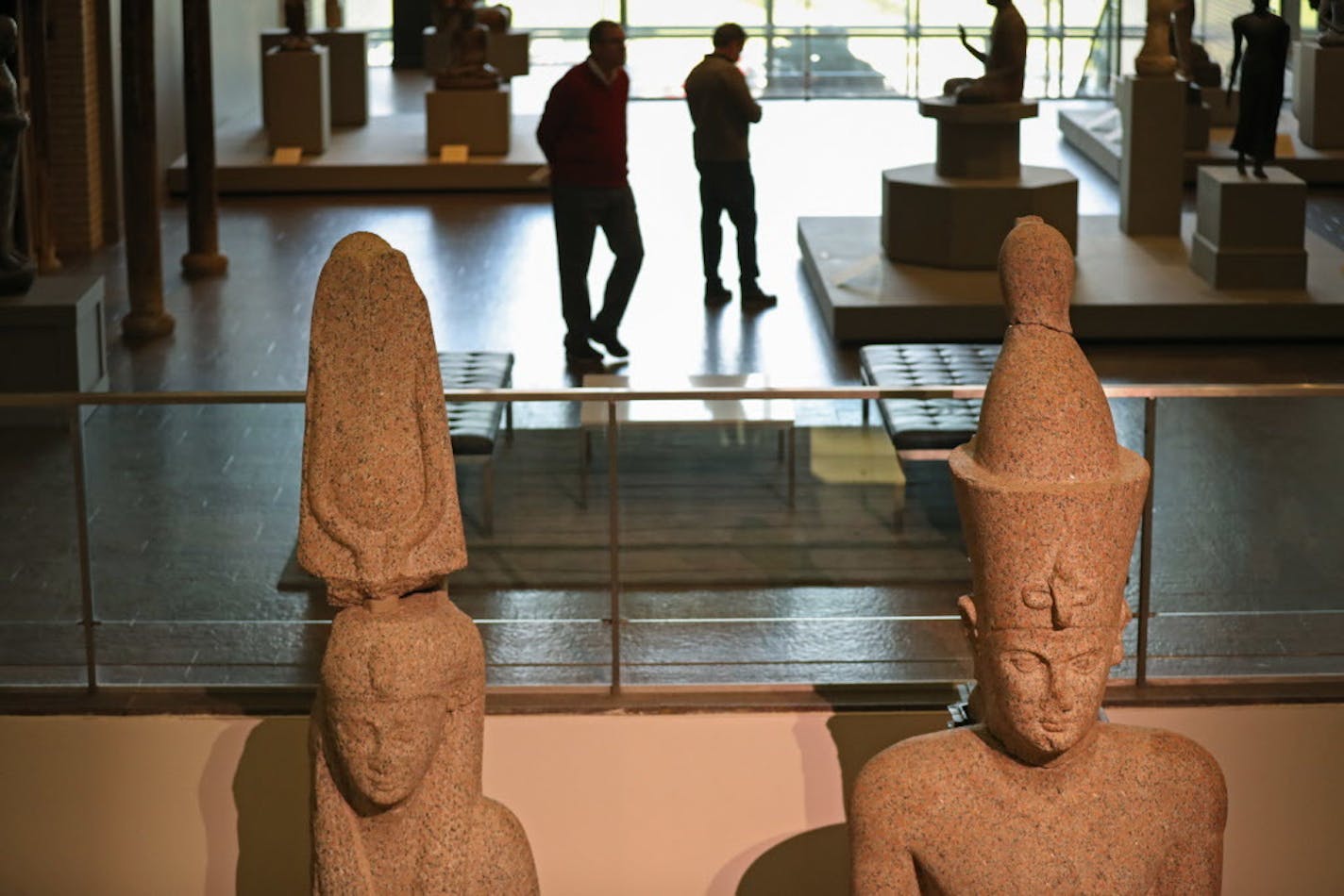 Towering granite statues of a pharaoh and his queen greet visitors in the lobby of the Minneapolis Institute of Art — a free taste of the 280 objects on display in the upstairs Target Galleries.