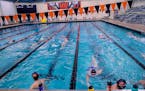 The Farmington girls' swim team participated in the first available day of summer workouts for high school athletes and coaches in mid-June.