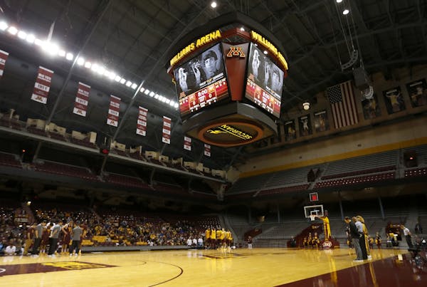 A moment of silence was observed at Williams Arena before a team scrimmage after news of the passing of former Gophers player Flip Saunders.